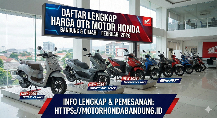 harga motor honda bandung cimahi februari 2026