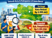 Daftar UMK Seluruh Kota dan Kabupaten di Jawa Barat 2026